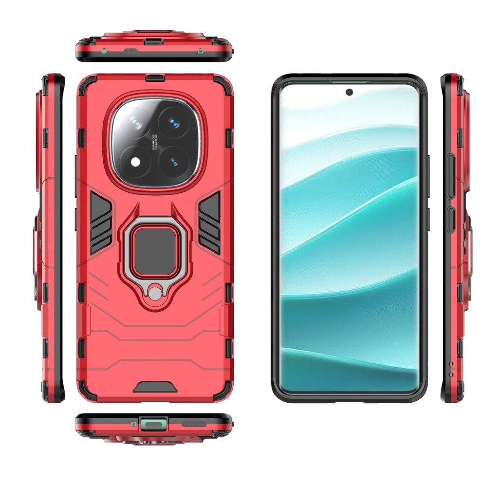 Guardy tartós borító a Xiaomi Redmi Note 14 Pro+ 5G készülékhez - piros