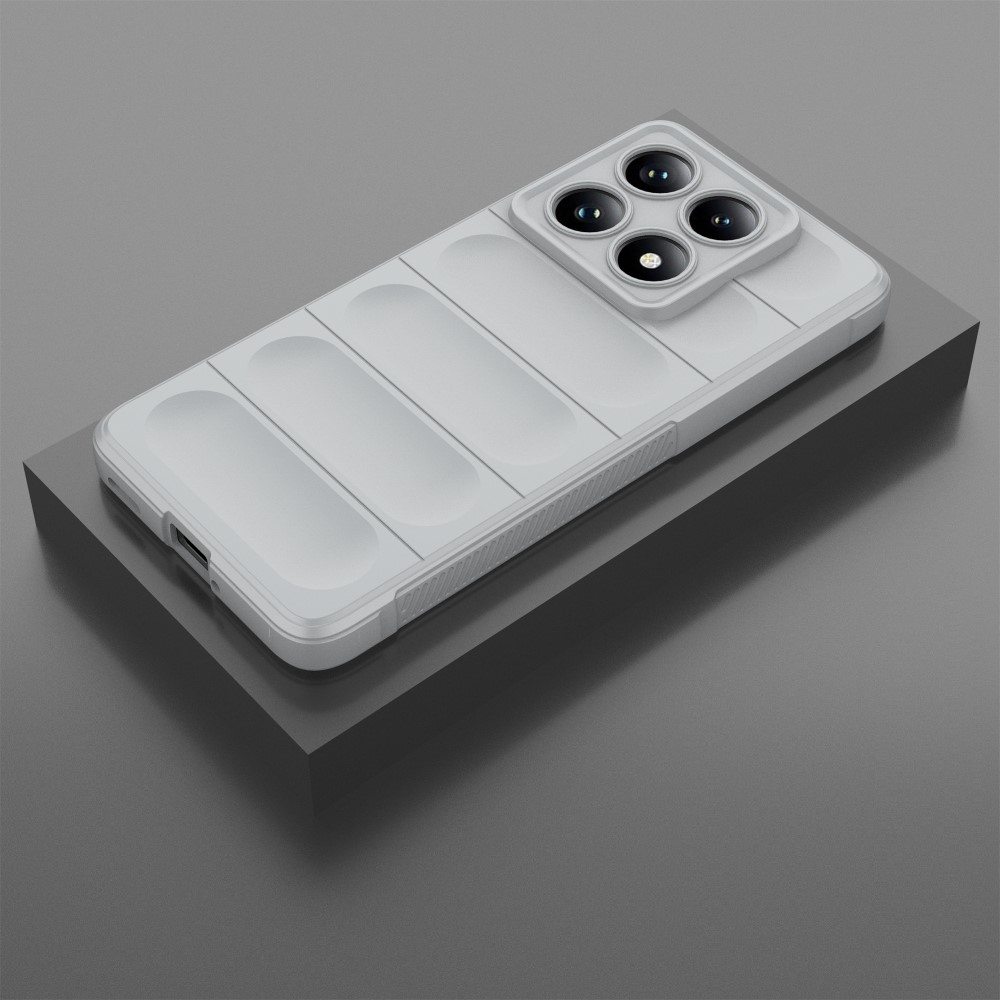 Rugg tartós zselés tok Xiaomi Redmi Note 14 Pro 5G/Poco X7 5G - világosszürke