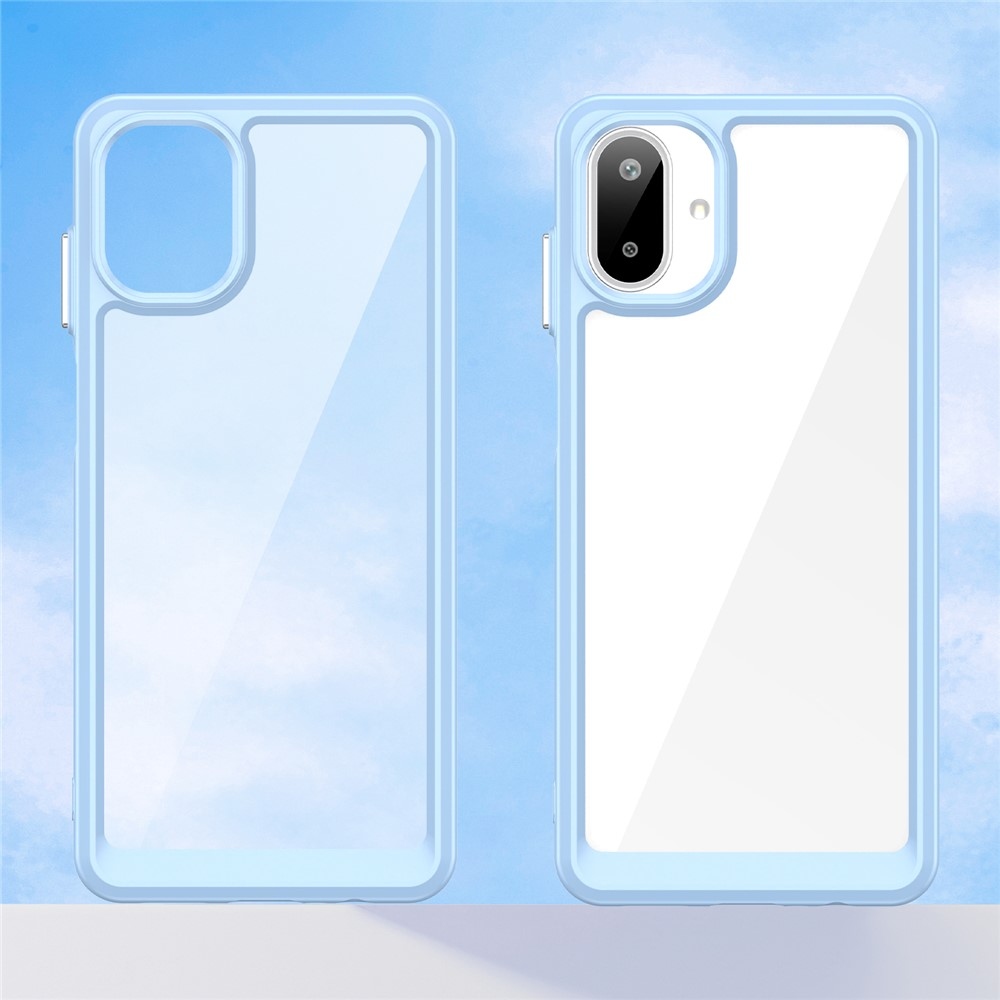 Gél tok kemény hátlappal a Samsung Galaxy A07 4G készülékre - kék