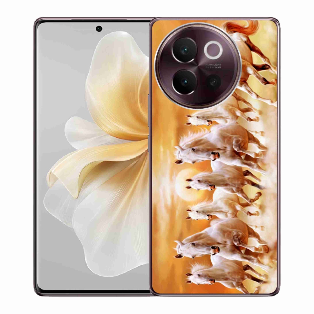 Gél tok mmCase a Vivo V40 Lite 5G készülékhez - lovak 2