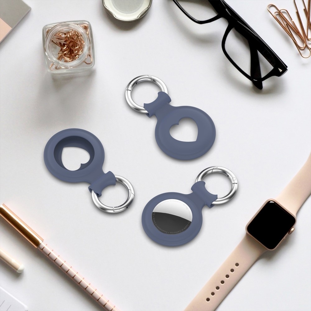 Love szilikon tok az Apple AirTaghez - kék
