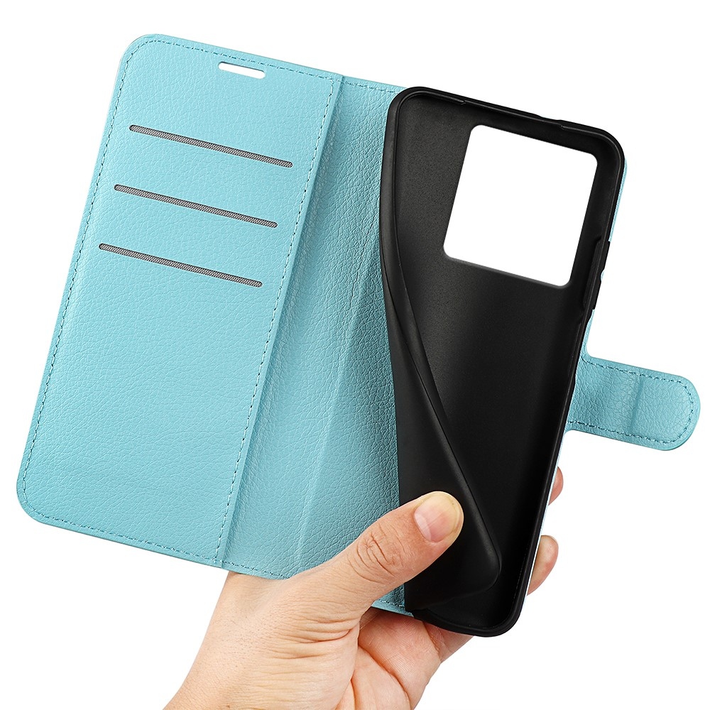Litchi könyv tok Xiaomi 13T/13T Pro-hoz - kék