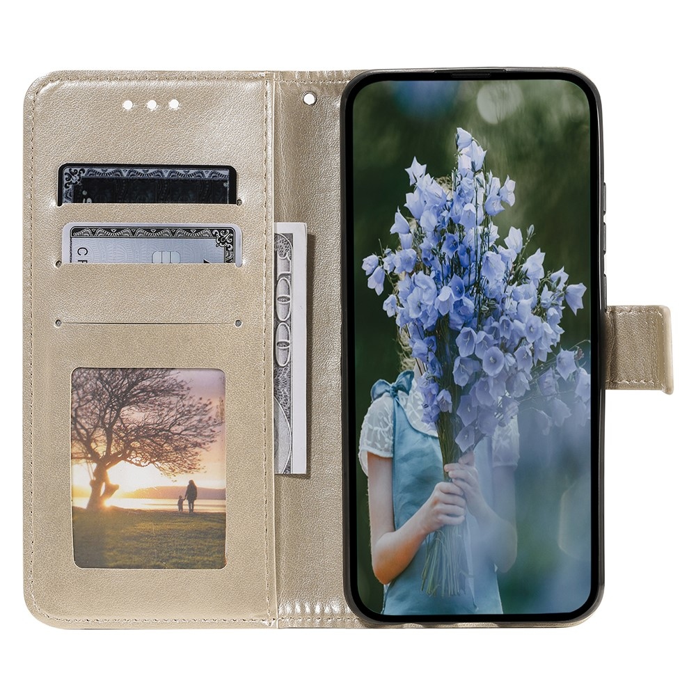 Mandala könyv tok Samsung Galaxy A26 5G - arany színben