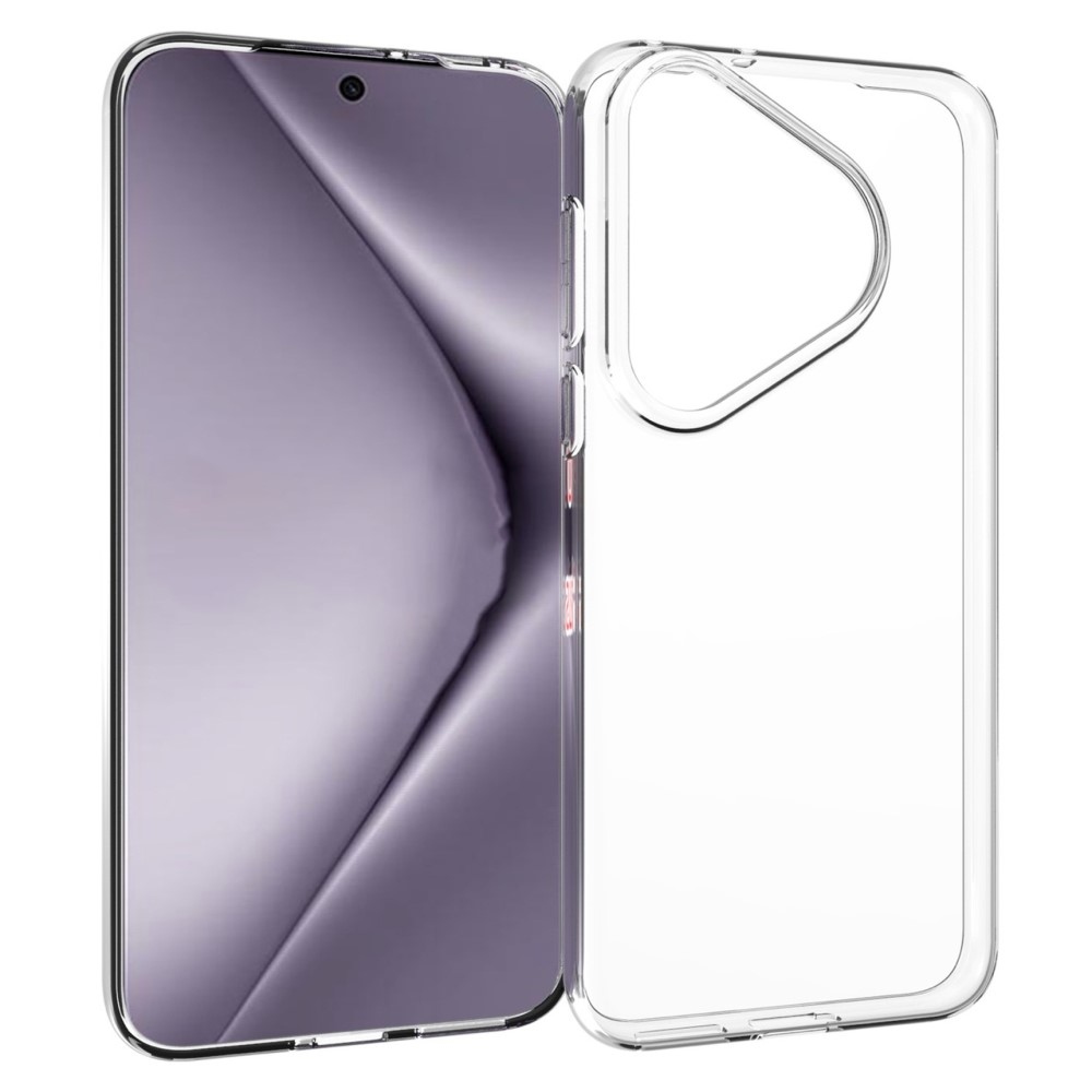 Átlátszó zselés tok a Huawei Pura 70 Pro készülékhez - átlátszó