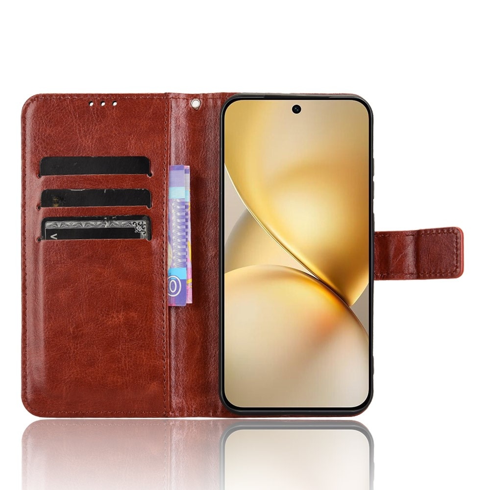 Őrült könyv tok a Vivo X200 5G-hez - barna