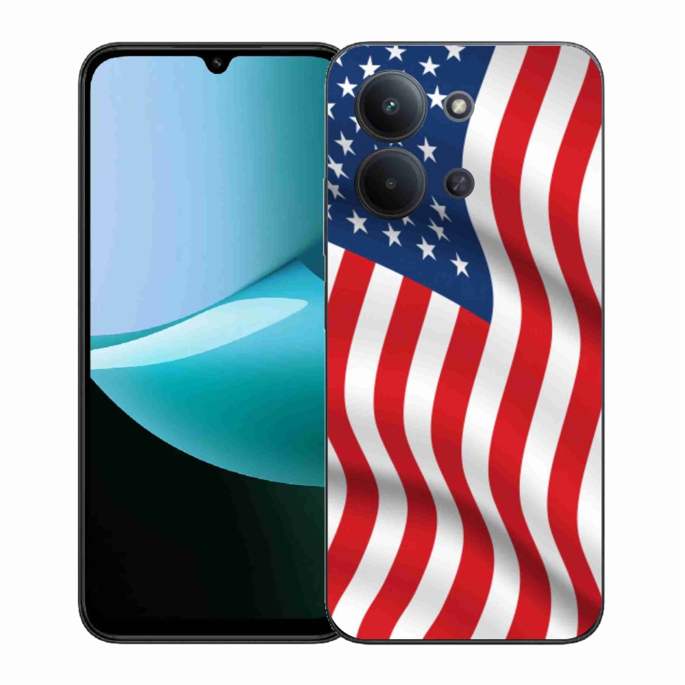 Gél borítás mmCase a Xiaomi Redmi 15C 4G (171mm)/Poco C85 4G (171mm) - USA zászlóhoz