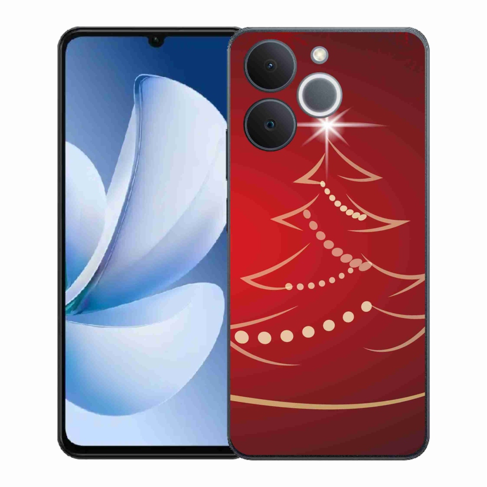 Gél borítás mmCase a Realme Note 70T számára - karácsonyfa karikatúra