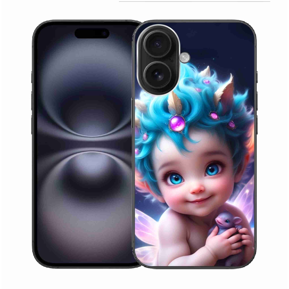 Gél borítás mmCase iPhone 16-hoz - baba pillangószárnyakkal