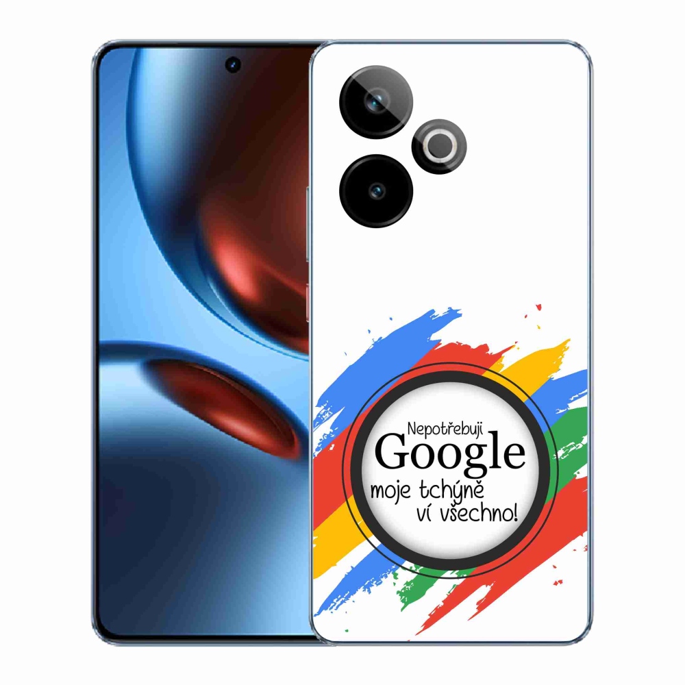Rugalmas mmCase zselés tok képpel a Realme GT 7 5G/GT 7T 5G - anyós tudja, hogy minden fehér háttérrel rendelkezik