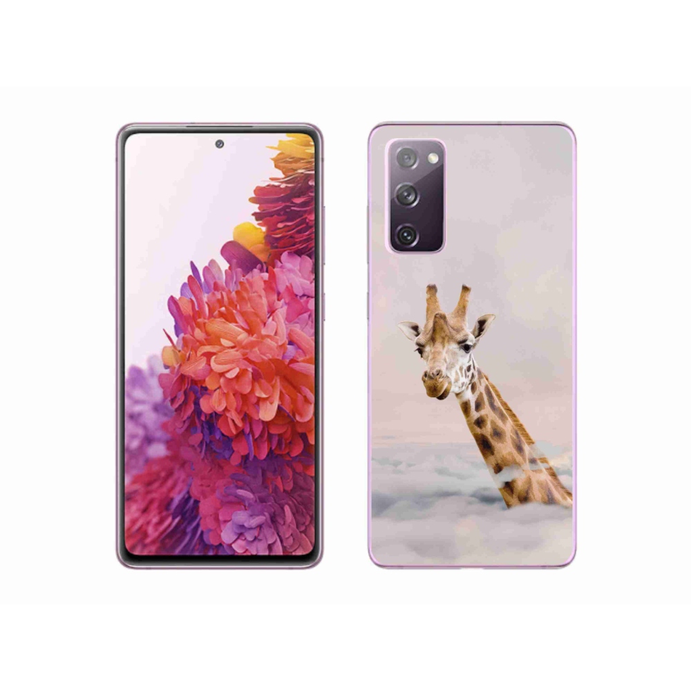 Zselés borítás mmCase Samsung Galaxy S20 FE készülékhez - zsiráf a felhőkben