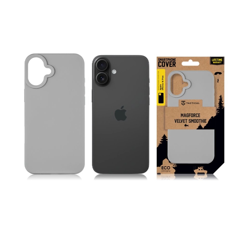 Tactical MagForce bársony Smoothie borító Apple iPhone 16 Plus ködös készülékhez