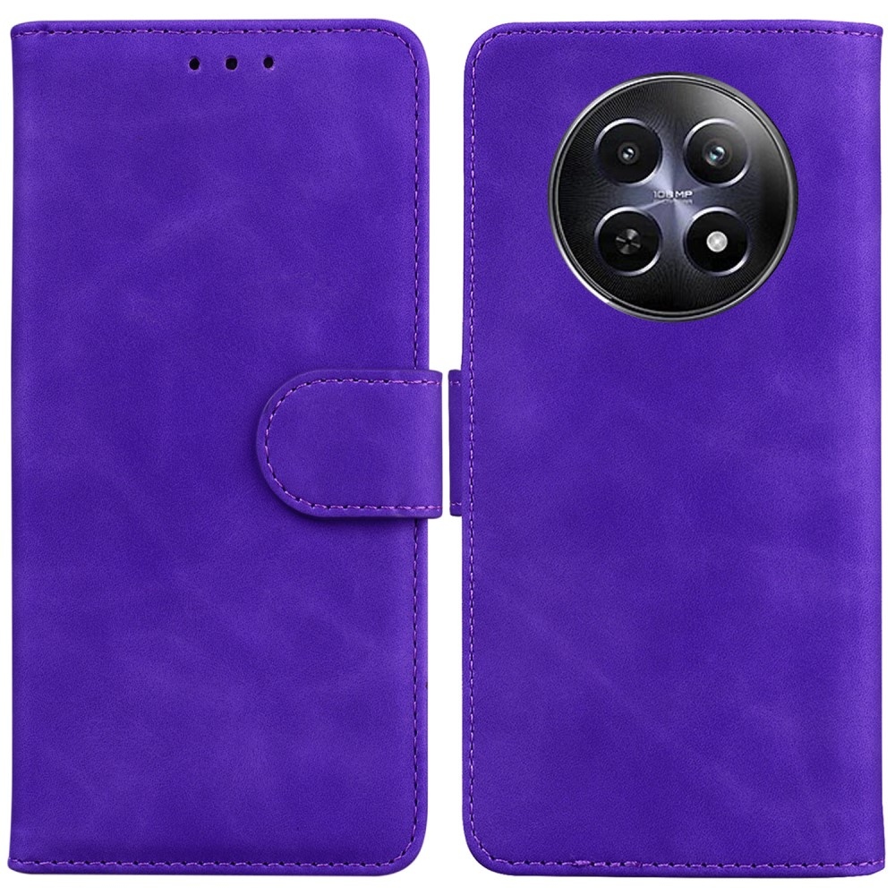 Szilárd könyvtáska a Realme 12 5G/12x 5G készülékhez - lila