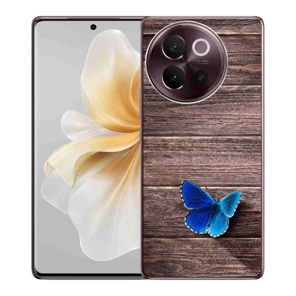Gél borító mmCase a Vivo V40 Lite 5G - kék pillangó 1