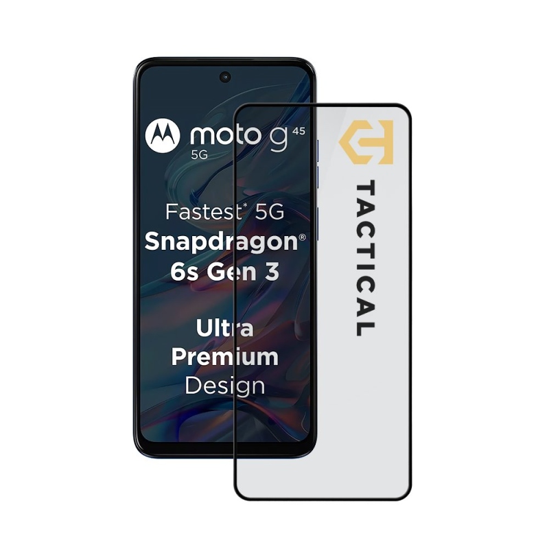 Tactical Glass Shield 5D üveg a Motorola G45 fekete készülékhez