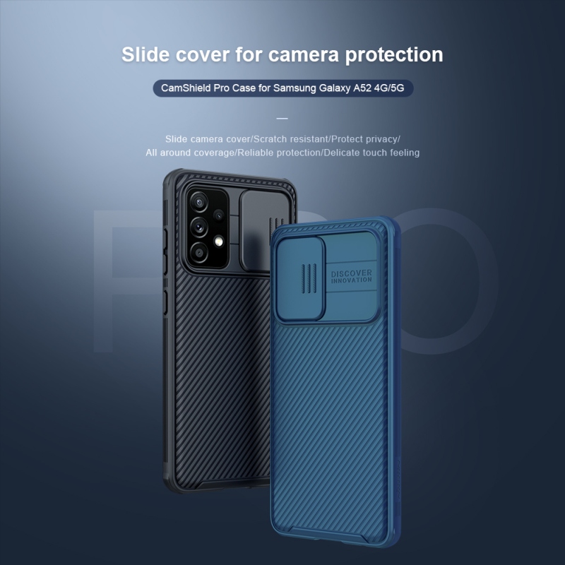 Nillkin CamShield PRO hátlap a Samsung Galaxy A52/A52 5G/A52s 5G számára Fekete