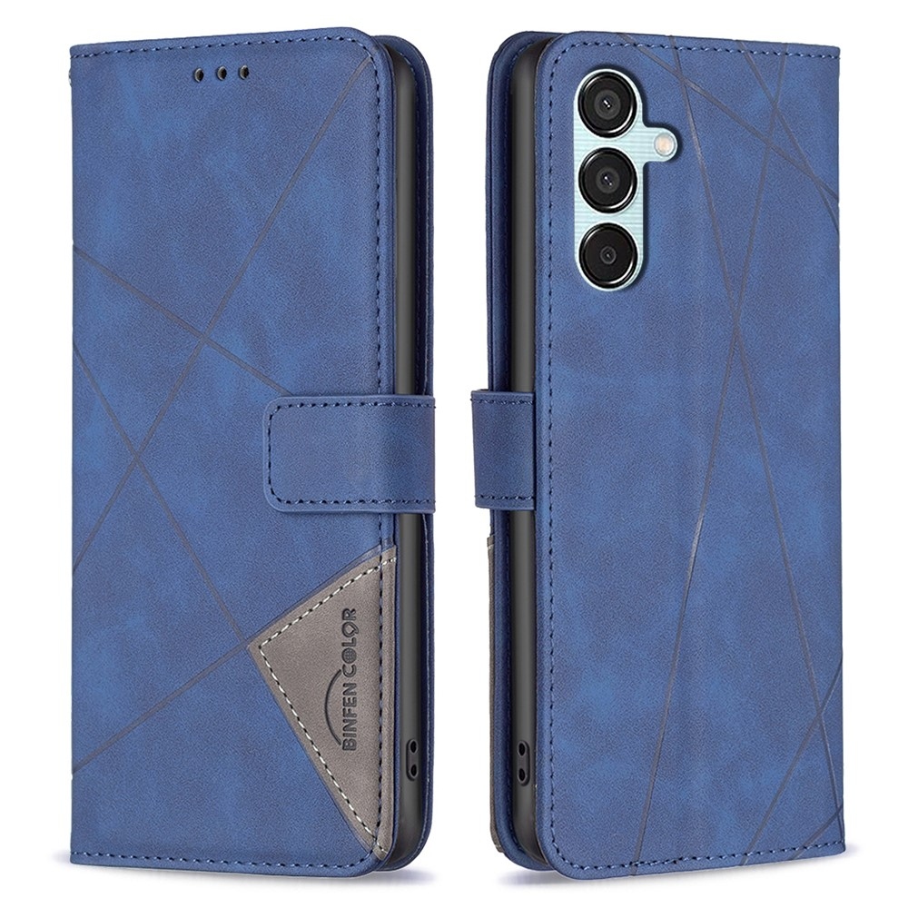 BINFEN könyvtáska Samsung Galaxy M15 5G - kék
