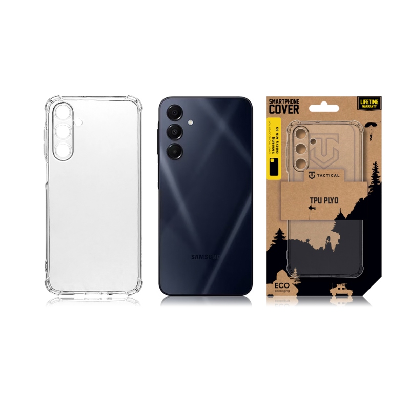 Taktikai TPU Plyo borító Samsung Galaxy A16 5G átlátszóhoz