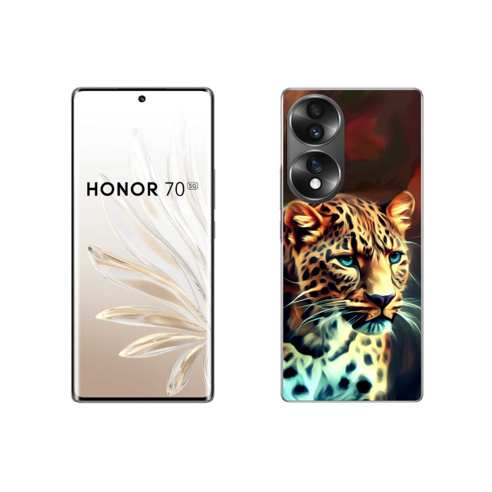 Zselés borítás mmCase a Honor 70 készülékhez - leopárd