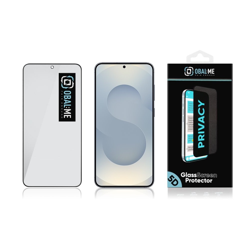 CSOMAG:ME Privacy 5D edzett üveg Samsung Galaxy S25+ Fekete