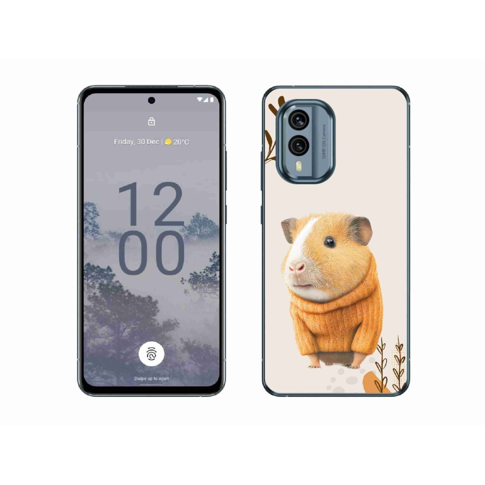 Gélborítás mmCase a Nokia X30 5G készülékhez - tengerimalac a pulóverben