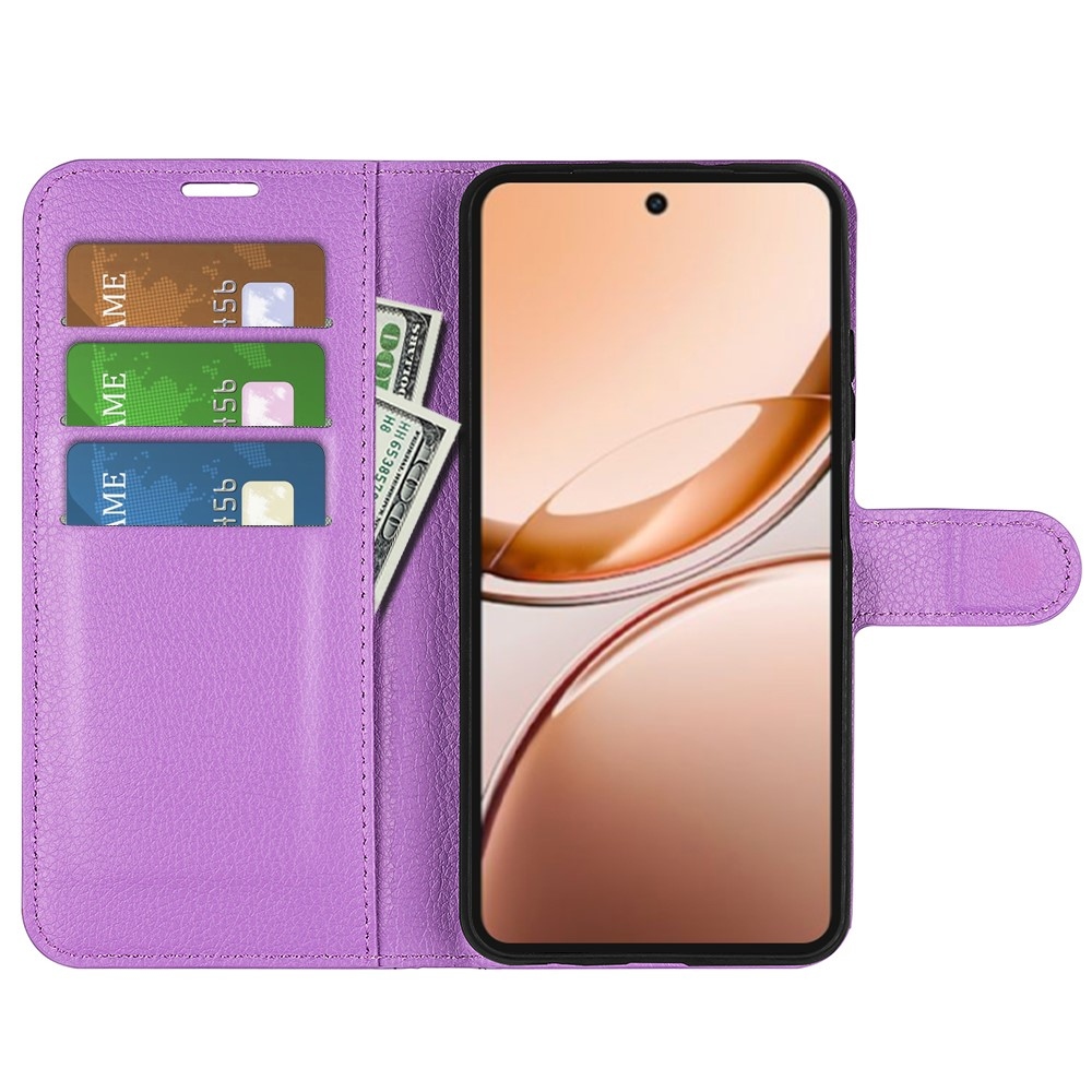 Litchi könyv tok a Vivo V50 Lite 4G/5G-hez - lila