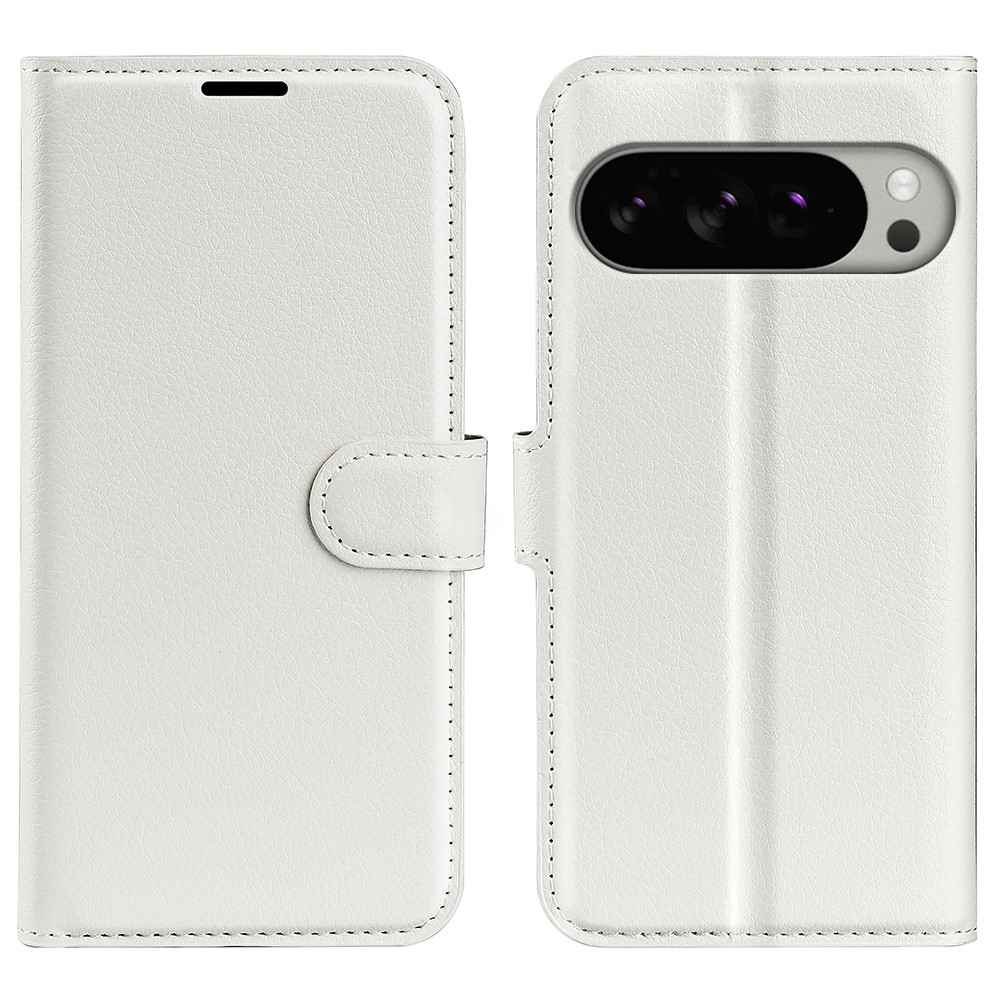Litchi könyv tok Google Pixel 10 Pro XL-hez - fehér