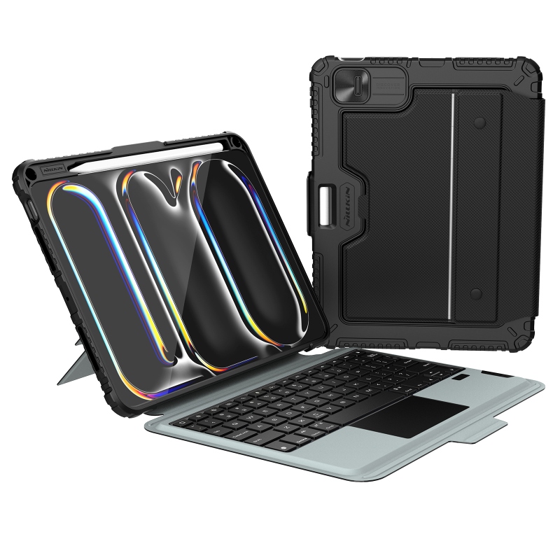 Nillkin Bumper Combo billentyűzet tok (háttérvilágításos verzió) iPad Pro 11 2024 Fekete