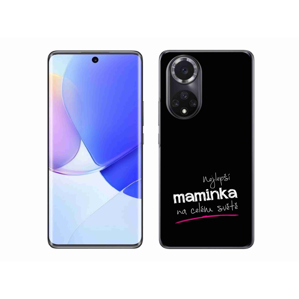 Gél borító mmCase a Huawei Nova 9 - legjobb anya 4 fekete háttérrel