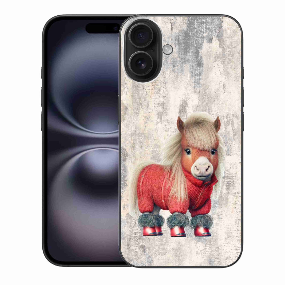Gél borítás mmCase iPhone 16 Plus készülékhez - póni pulóverben