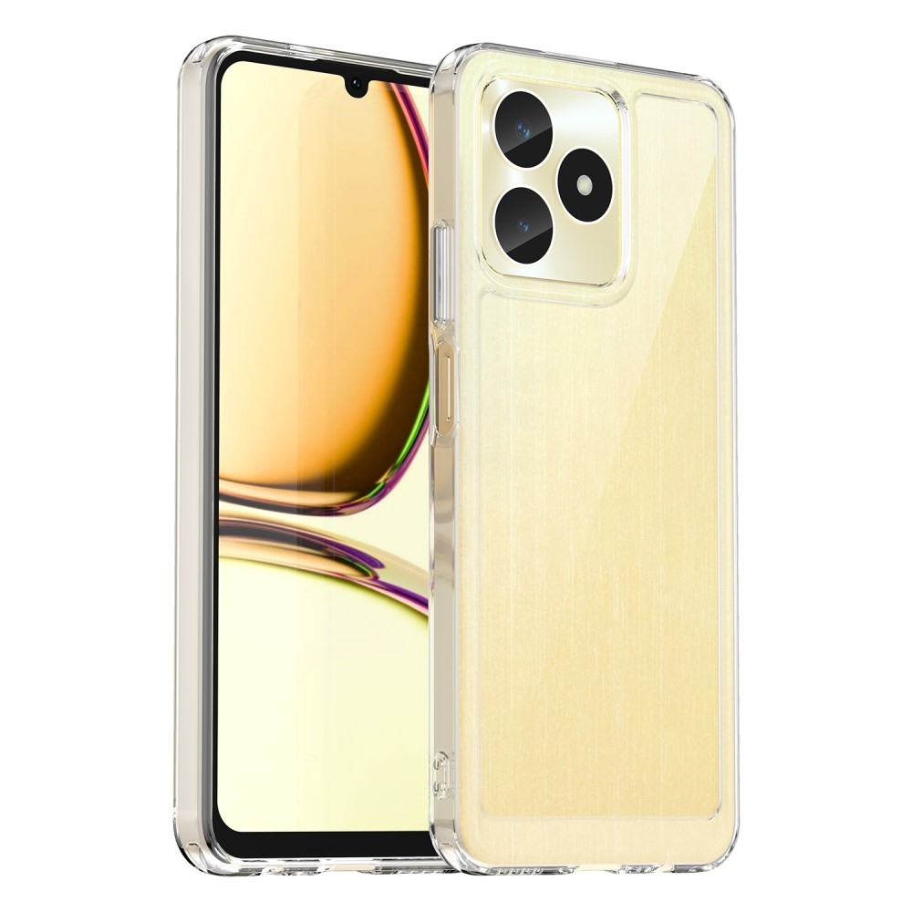 Gél tok fix hátlappal a Realme C51/C53 készülékhez - átlátszó