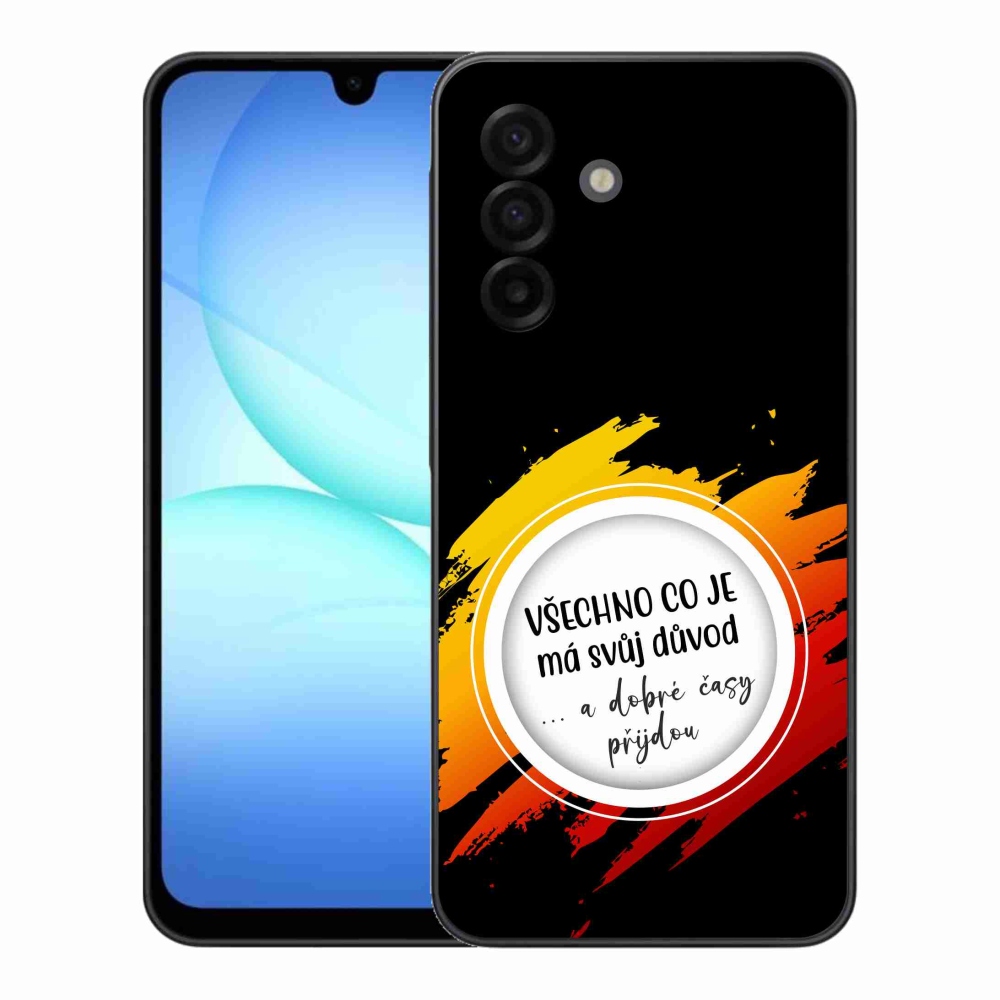 Gél borítás mmCase Samsung Galaxy A17 4G/5G - idézet 3 fekete háttér