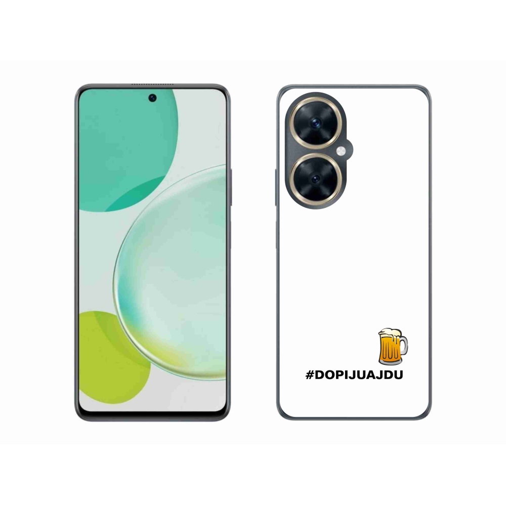 Gél borító mmCase a Huawei Nova 11i - sör motívum 1 fehér háttérrel