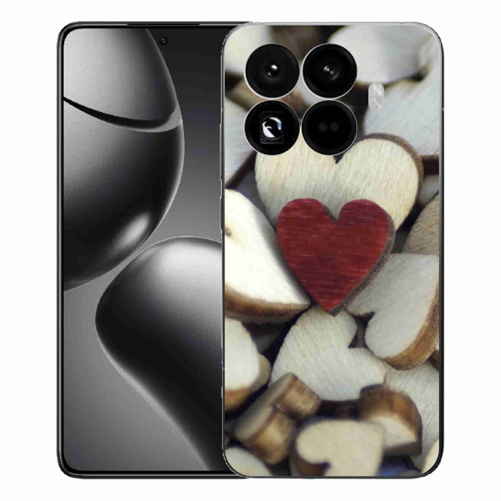 Gél borítás mmCase a Xiaomi 15T Pro számára - gravírozott piros szív