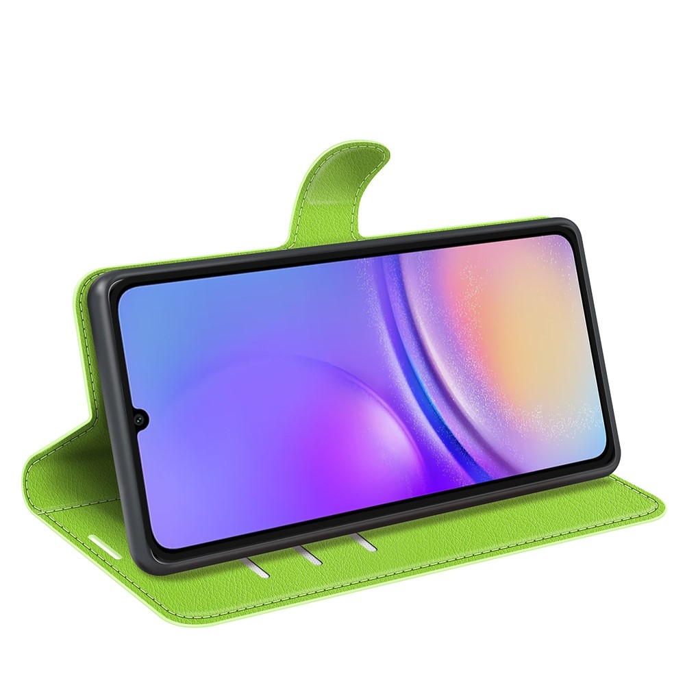Litchi könyv tok Samsung Galaxy A06 4G - zöld