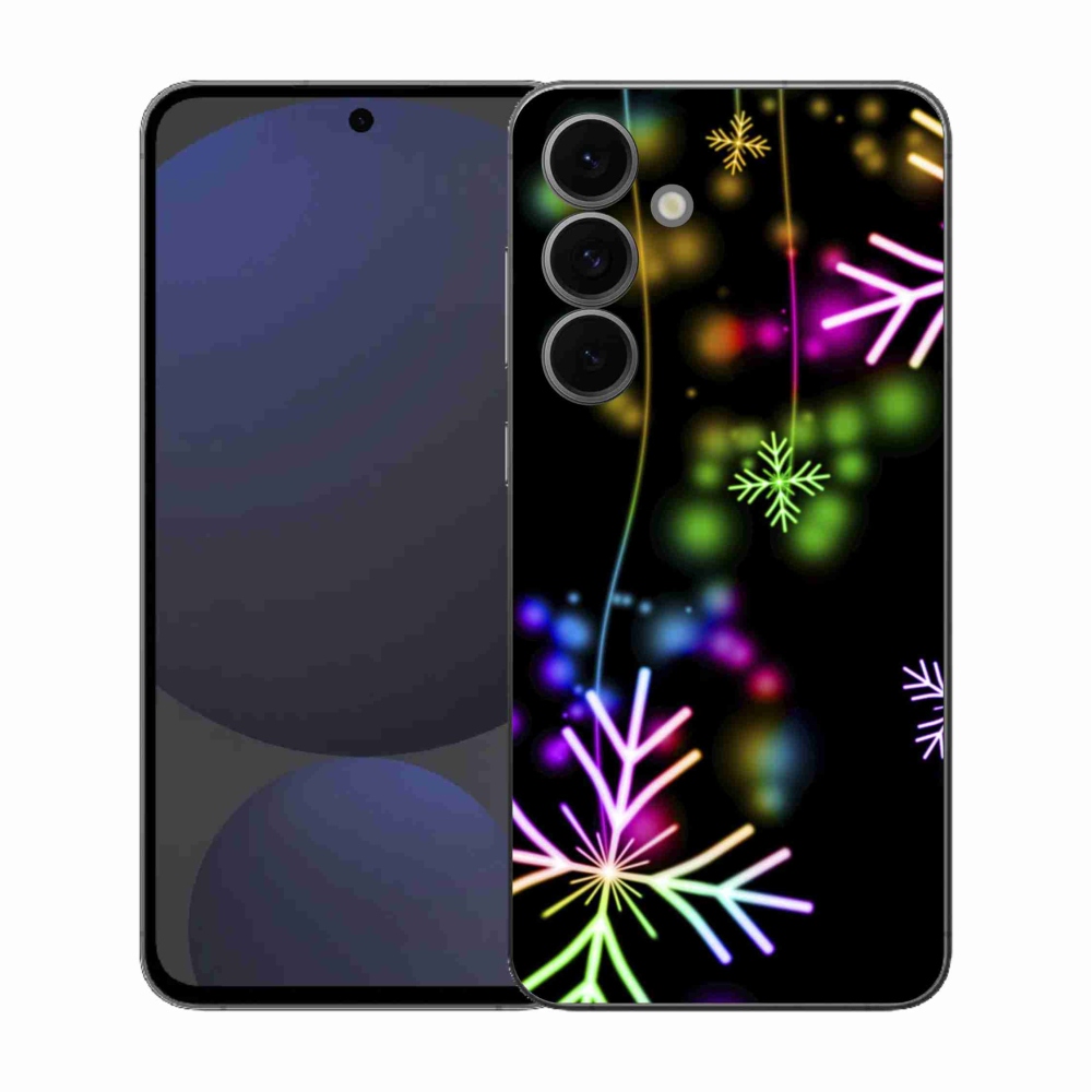 Zselés borítás mmCase Samsung Galaxy S25 FE készülékhez - színes pelyhekkel
