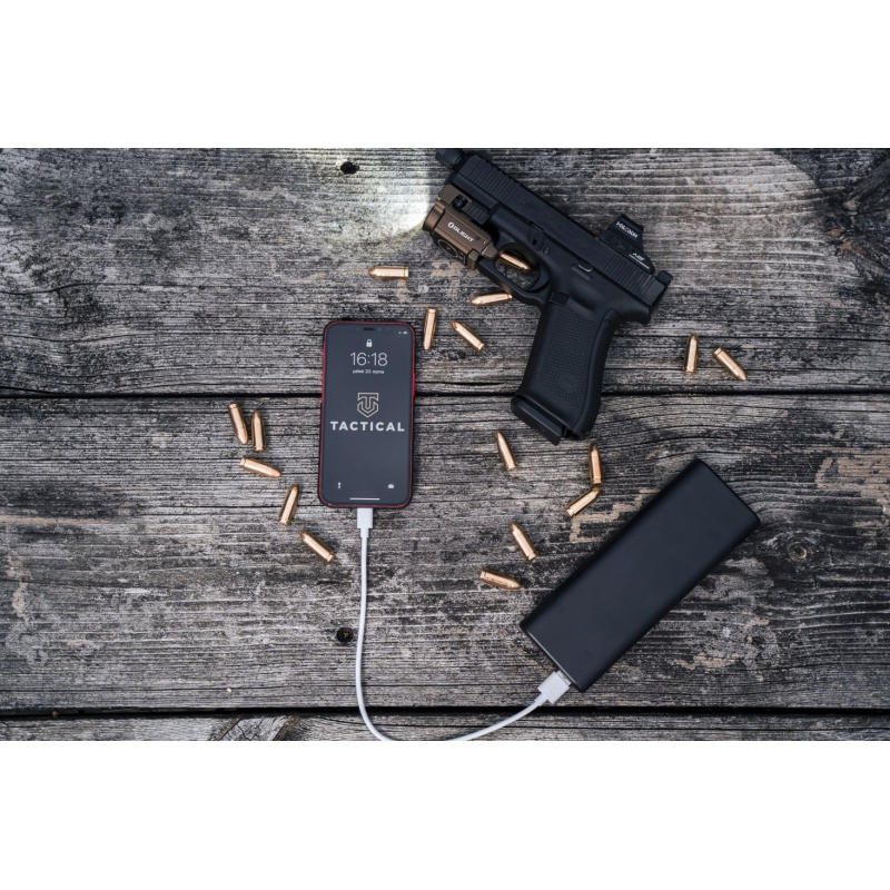 Taktikai sima menetes kábel USB-A / villám 2m Fehér