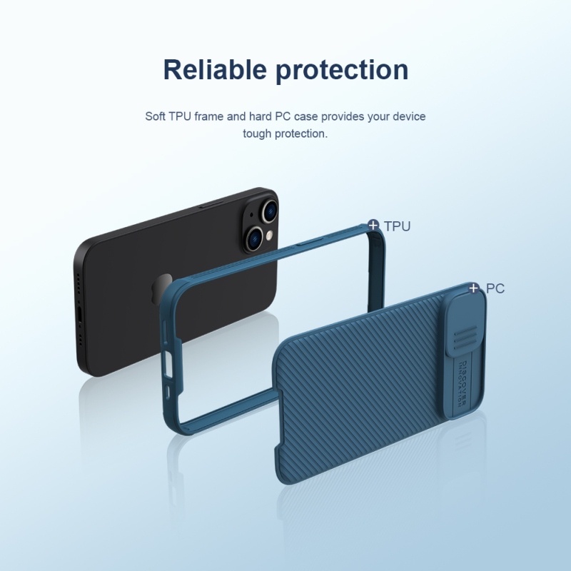 Nillkin CamShield PRO mágneses hátlap Apple iPhone 13/14 készülékhez Fekete