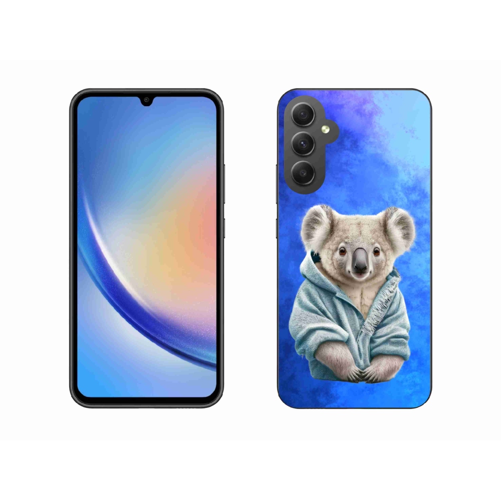 Zselés borítás mmCase Samsung Galaxy A34 5G - koala pulóverben