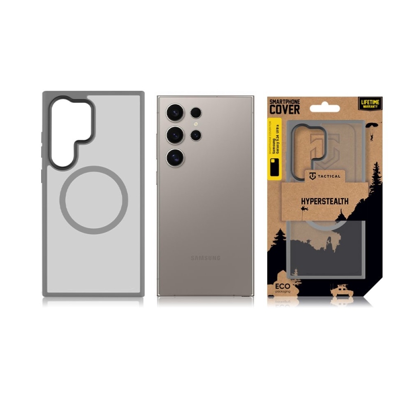 Tactical MagForce Hyperstealth Cover for Samsung Galaxy S24 Ultra Light Grey - Taktikai MagForce Hyperstealth borító Samsung Galaxy S24 Ultra Light Grey
