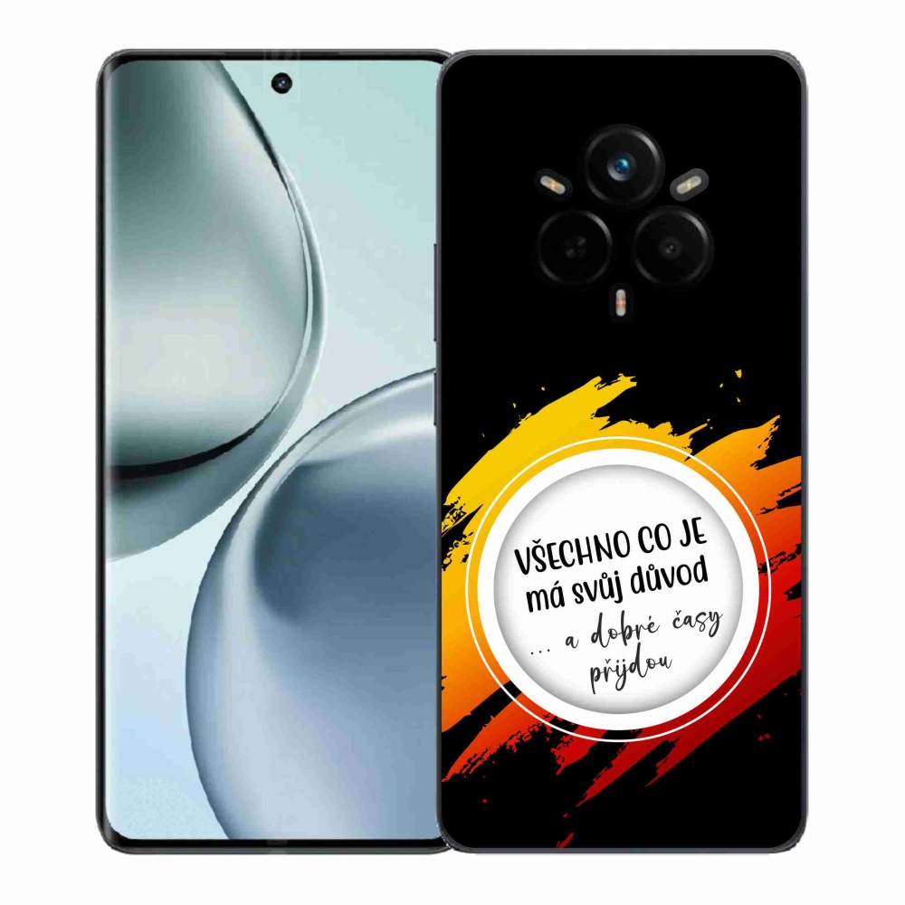 Gél borítás mmCase a Realme 14 Pro 5G készülékre - Idézet 3 fekete háttér
