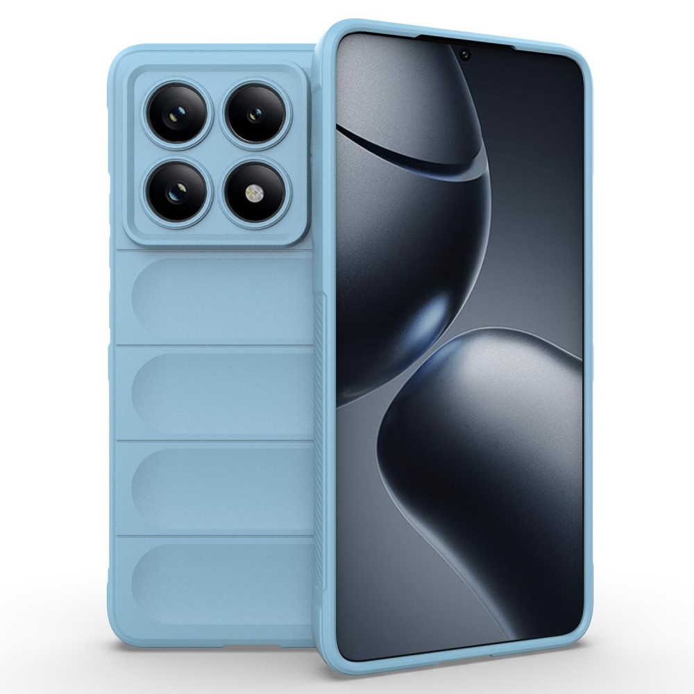 Rugg tartós zselés tok Xiaomi Redmi Note 14 Pro 5G/Poco X7 5G - világoskék színben