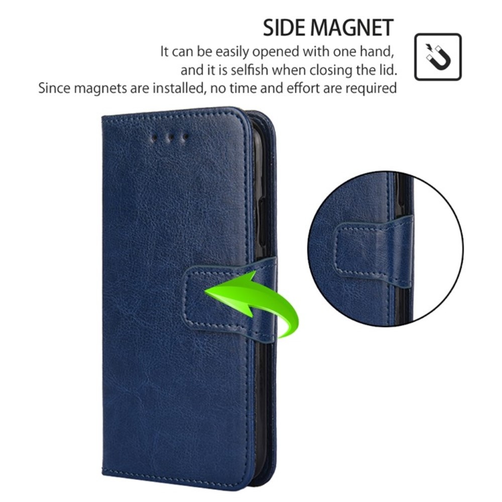 Könyvtáska tok Huawei Nova 12i - sötétkék