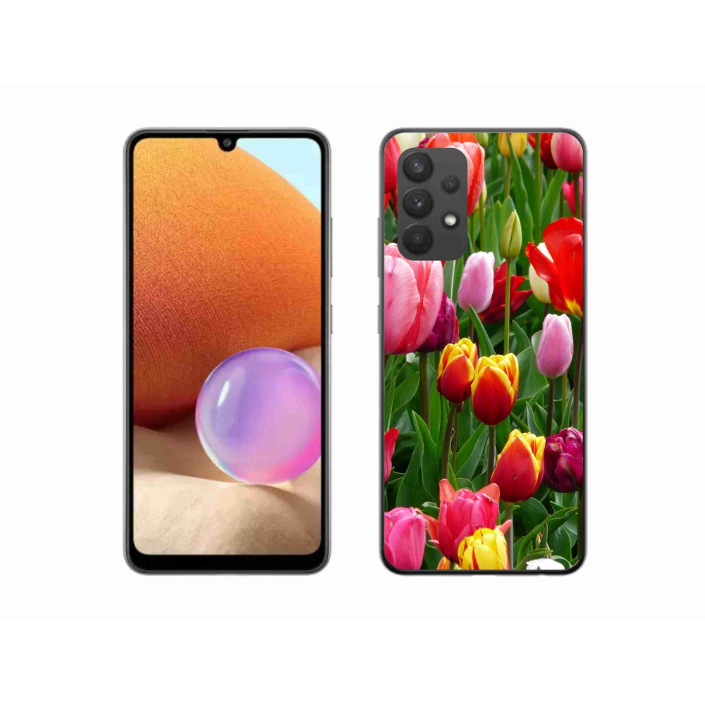 Zselés borítás mmCase Samsung Galaxy A32 4G - tulipánok