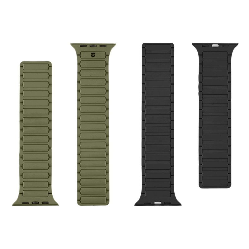 Taktikai MagBand az Apple Watch 42/44/45/45/49 órához Forest Green