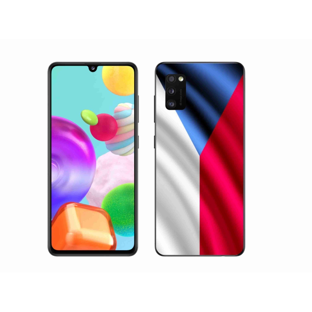 Gél borítás mmCase Samsung Galaxy A41 - cseh zászlóhoz