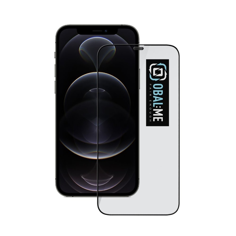 CSOMAG:ME 5D edzett üveg Apple iPhone 12 Pro Max-hoz Fekete
