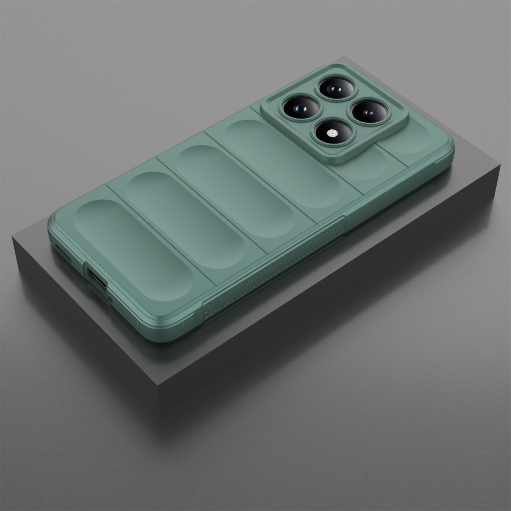 Rugg tartós zselés tok Xiaomi Redmi Note 14 Pro 5G/Poco X7 5G - zöld