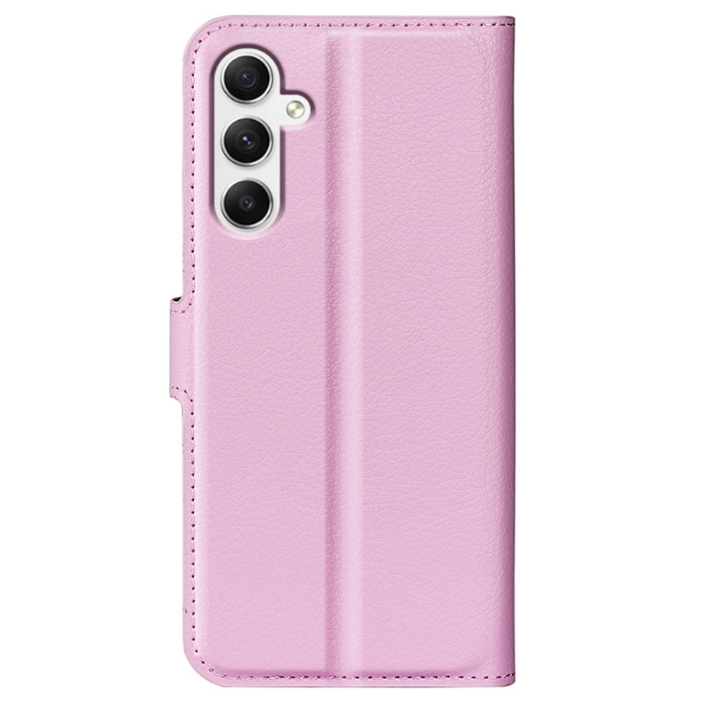 Litchi könyv tok Samsung Galaxy A35 5G - rózsaszínű