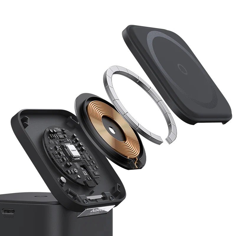 Baseus MagPro 3in1 mágneses vezeték nélküli töltő 25W Cosmic Black