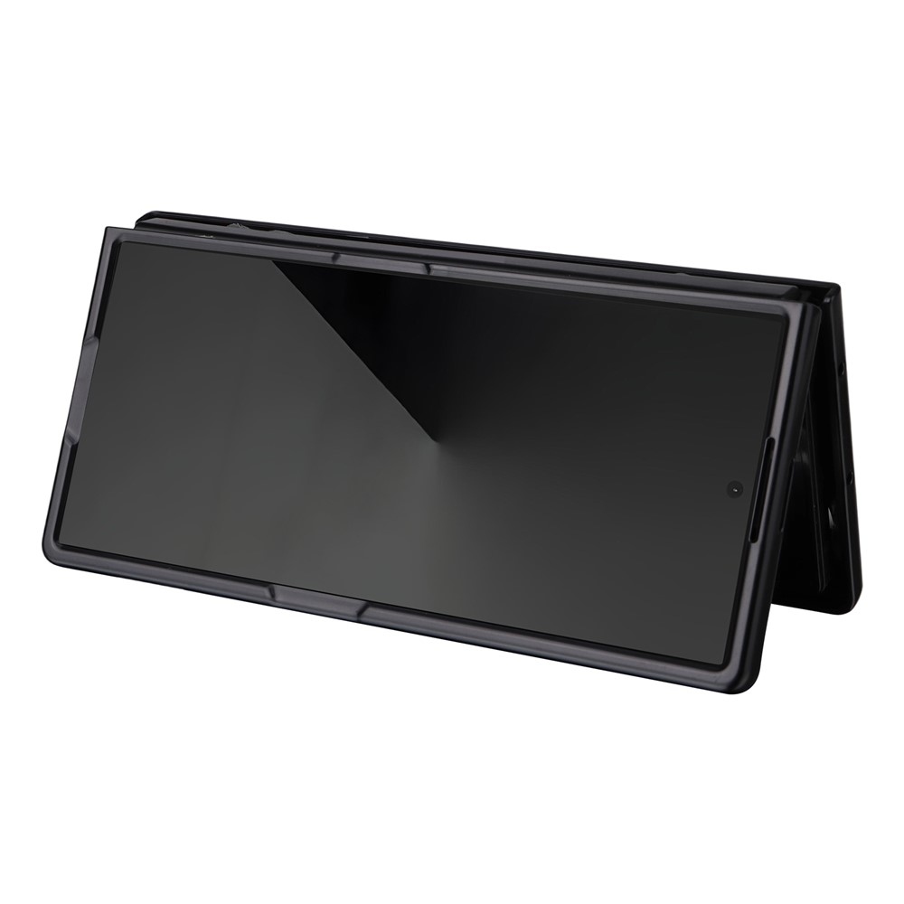 Műbőrrel borított műanyag tok Samsung Galaxy Z Fold7 5G - barna színűre
